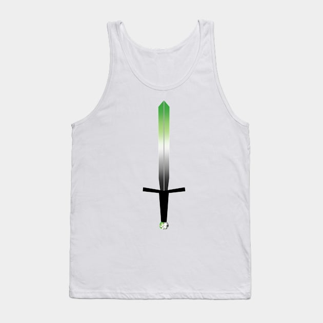 Aromantic Sword Tank Top by nats-designs